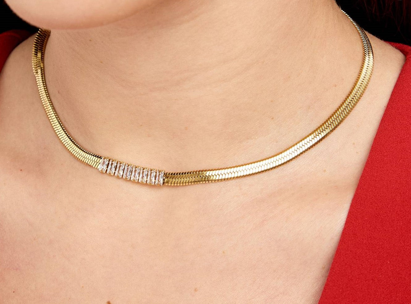 Ariella 18K gold plated stainless steel necklace