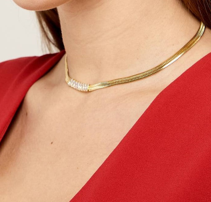 Ariella 18K gold plated stainless steel necklace