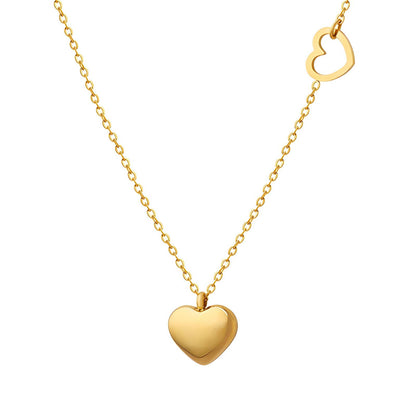 Amerie 18K gold plated stainless steel hearts necklace