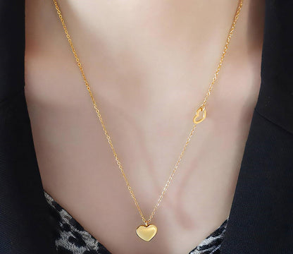 Amerie 18K gold plated stainless steel hearts necklace