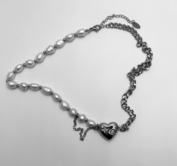 Ayra Pearl stainless steel necklace